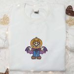 Halloween Mario Pumpkin Embroidered Shirt Hoodie & Sweatshirt: Funny Cute & Spooky Designs