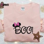 Halloween Minnie Mouse Boo & Disney Embroidered Shirts – Adorably Spooky!