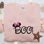 Halloween Minnie Mouse Boo & Disney Embroidered Shirts – Adorably Spooky!