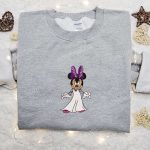 Halloween Minnie Mouse Embroidered Shirt: Best Disney Gift for Halloween Lovers