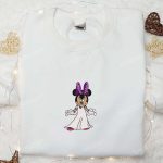 Halloween Minnie Mouse Embroidered Shirt: Best Disney Gift for Halloween Lovers