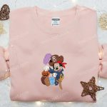 Halloween Pirate Mickey Shirt: Disney Embroidered with Pumpkin Lantern – Adorable & Spooky