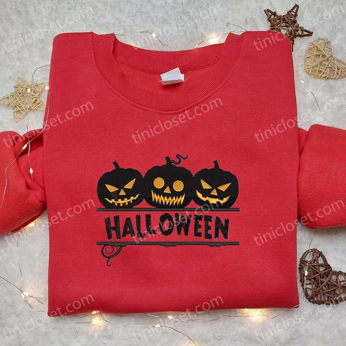 Halloween Pumpkin Embroidered Sweatshirt & Tshirt: Best Gift Ideas from Spirit Halloween