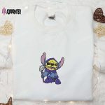 Halloween Stitch Cosplay Embroidered Sweatshirt Disney Shirt Funny T-shirt