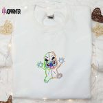 Spooktacular Halloween Stitch Oogie Boogie Embroidered Shirt – Disney s Cute Halloween Embroidery