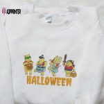 Halloween Winnie Pooh & Disney Family Embroidered Shirts – Cute & Spooky Designs!