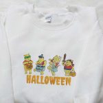 Halloween Winnie Pooh & Disney Family Embroidered Shirts – Cute & Spooky Designs!