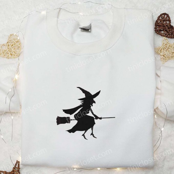 Spooky Halloween Witch Silhouette Shirt – Perfect Spirit T-shirt for Halloween Lovers