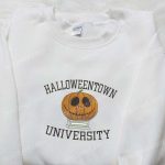 Halloweentown University Embroidered Shirt: Vintage Halloween Gift for Halloween Lovers