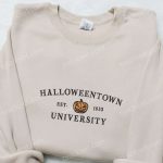 Halloweentown University Est 1653 Embroidered Shirt: Vintage Halloween & Best Gifts for Halloween Lovers