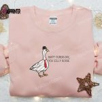 Animal Embroidered Shirt: Silly Goose Happy Father’s Day Gift