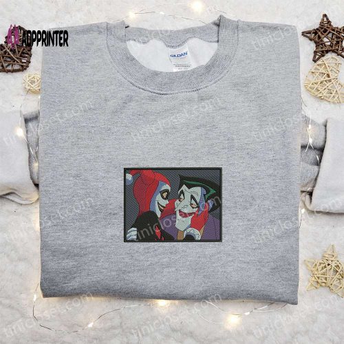 Harley Quinn Halloween Embroidered Shirt: Best Gift for Halloween Lovers