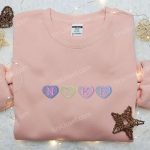 Heart Love x Nike Embroidered Sweatshirt: Best Valentine’s Day Gift for Her – Nike Inspired Logo Shirt