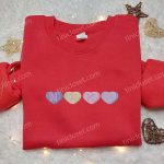 Heart Love x Nike Embroidered Sweatshirt: Best Valentine’s Day Gift for Her – Nike Inspired Logo Shirt