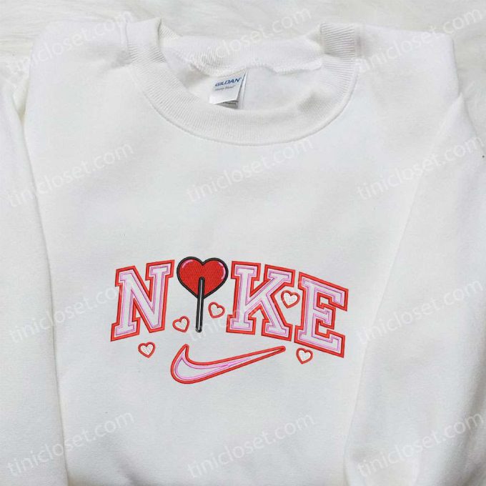 Heart x Nike Embroidered Sweatshirt: Best Valentine s Day Gift Ideas – Nike Inspired Shirt