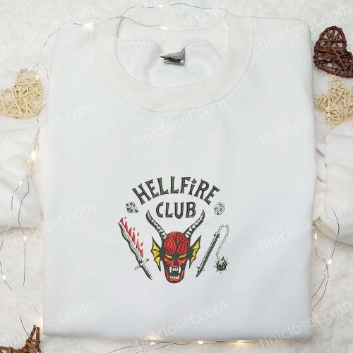 Hell Fire Club Embroidered Sweatshirt: Best Halloween Gifts for Friends & Family