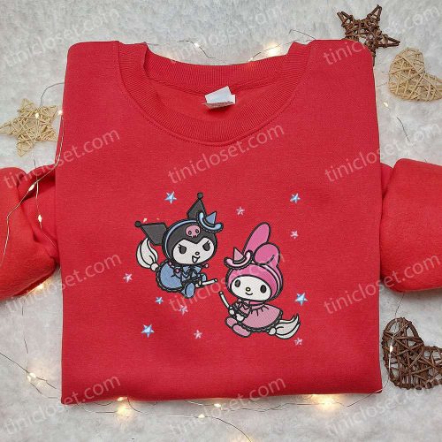 Hello Kitty Halloween Embroidered Shirt – Cute Gift for Daughter Best Halloween Shirt