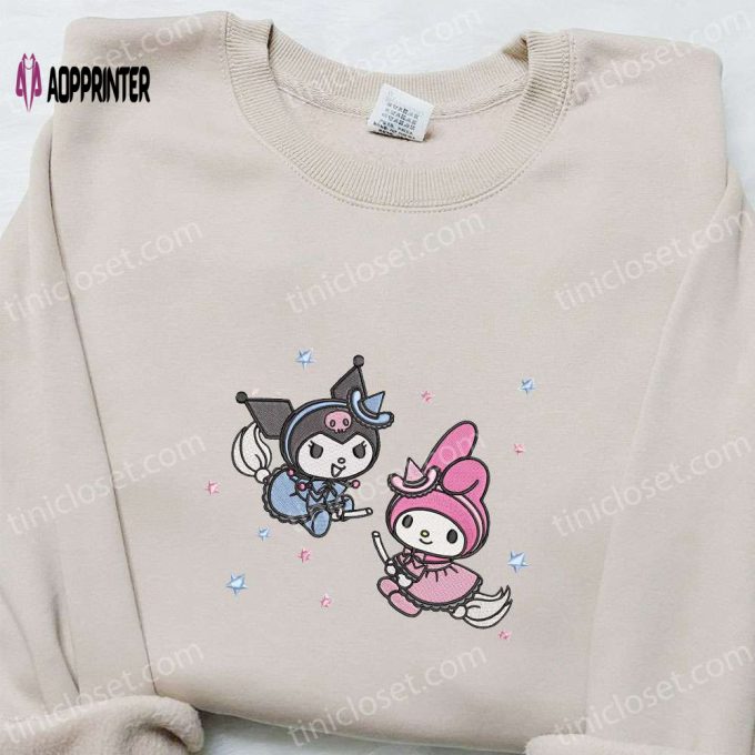 Hello Kitty Halloween Embroidered Shirt – Cute Gift for Daughter Best Halloween Shirt