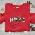 Hello Kitty x Nike Embroidered Shirt: Four-Leaf Clover Design Cute Gift for Daughter