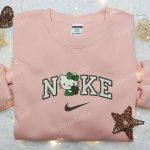 Hello Kitty Four-Leaf Clover x Nike Embroidered Shirt – Cute Nike Inspired Logo Gift for Daughter