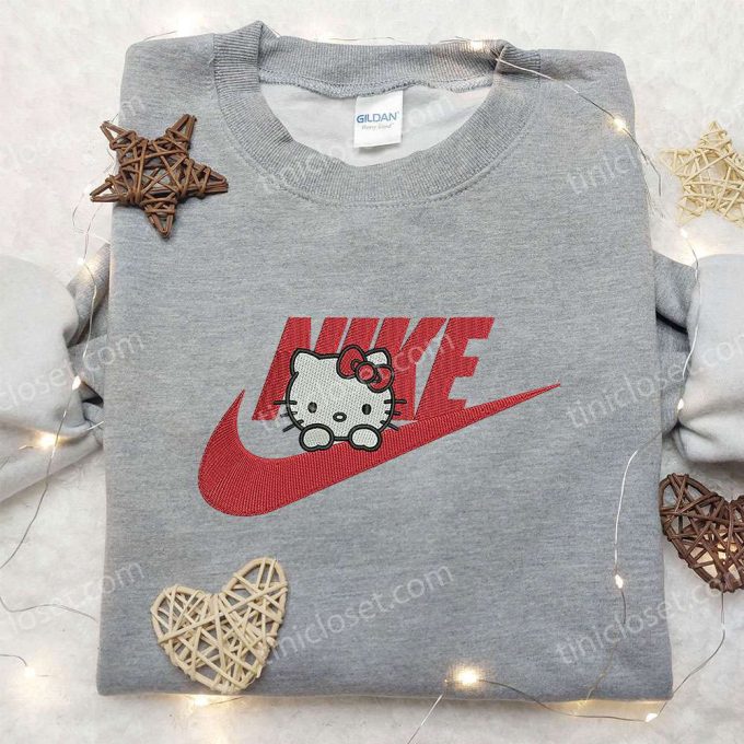 Hello Kitty x Nike Embroidered Shirt & Custom Sweatshirt – Cute Gifts for Her