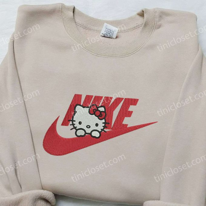 Hello Kitty x Nike Embroidered Shirt & Custom Sweatshirt – Cute Gifts for Her