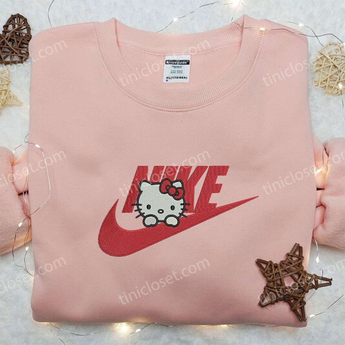 Hello Kitty x Nike Embroidered Shirt & Custom Sweatshirt: Cute Gifts for Her