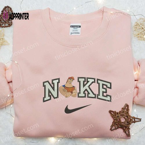 Highland Cattle x Nike Animal Embroidered Shirt – Unique Nike Inspired Gift for Family