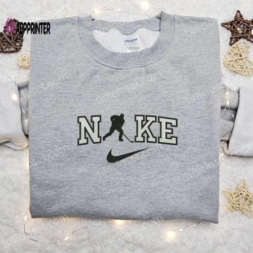 Hockey Player x Nike NFL Sport Embroidered Shirt: The Perfect Nike Inspired Family Gift