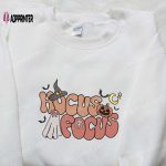 Hocus Focus Groovy Funny Halloween Embroidered Sweatshirt & Hoodie: Best Halloween Gifts