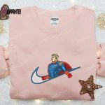 Homelander x Nike Swoosh Movie Embroidered Shirt: Best Family Gift Nike Inspired & Stylish