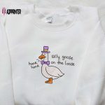 Honk Honk Silly Goose on the Loose Embroidered Shirt – Animal & Funny Tee