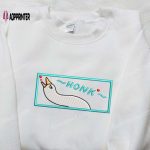 Honk Love Heart Silly Goose Embroidered Shirt – Animal & Cute Design for Maximum Style