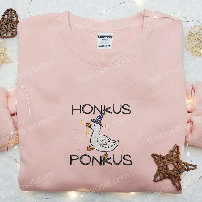 Honkus Ponkus: Happy Waddling Halloween Witch Duck Shirt – Best Gift Idea for Halloween