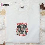 Horrify Club Embroidered Sweatshirt: Spooktacular Halloween Shirt Best Gift Ideas