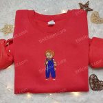 Chucky Horror Doll Embroidered Shirt: Best Halloween Gift with Serial Killer Silhouette – Limited Edition