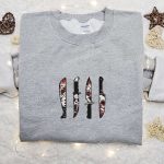 Spooky Horror Friends & Characters Sweatshirt & Shirts for Halloween: Knife & Halloween Embroidery