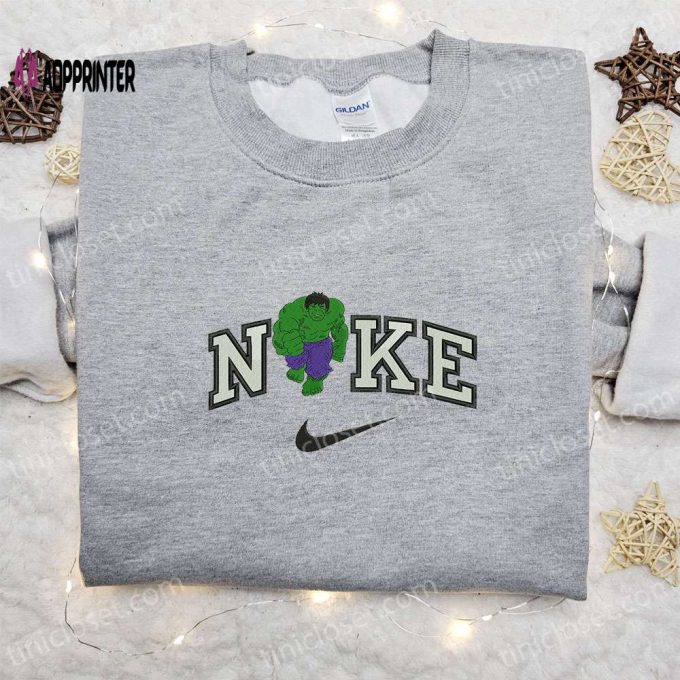 Hulk x Nike Movie Embroidered Shirt Marvel Universe Nike Inspired