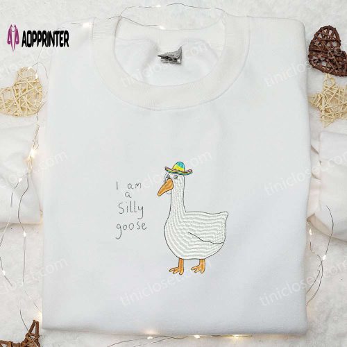 Animal Embroidered Shirt: Marry Me Silly Goose Perfect for Valentine s Day