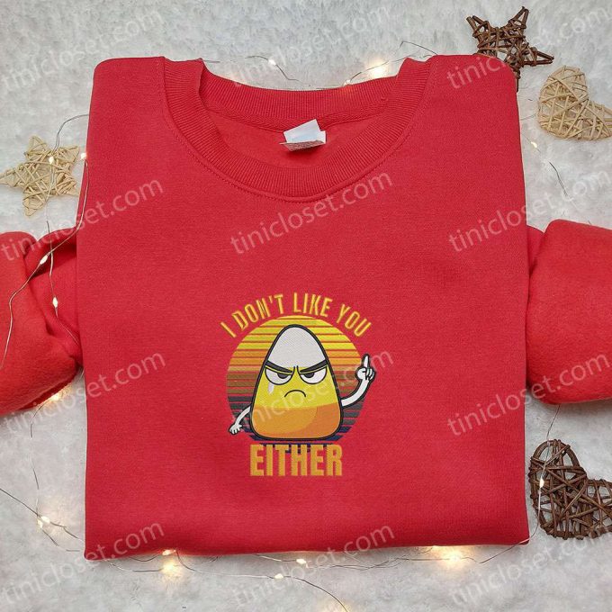 Funny Halloween Candy Corn Embroidered Shirt – Best Halloween Gift Ideas & Clothing