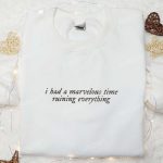 Taylor Swift Embroidered Shirt & Hoodie: Marvelous Time Ruining Everything Eras Tour – Best Music Gift for Fans