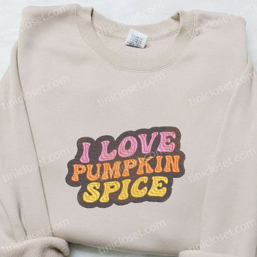 I Love Pumpkin Spice & Vintage Halloween Embroidered Shirts – Spirit Halloween Apparel