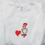 I Love Seuss Embroidered Shirt & Cartoon Hoodie – Perfect Gift for Girls