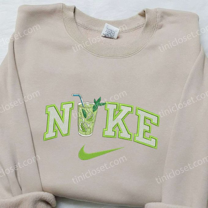 Ice Lemonade x Nike Embroidered Sweatshirt: Favorite Drink Inspired Shirt