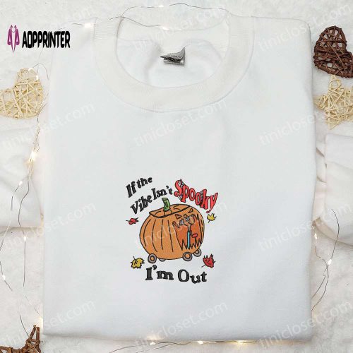 Spooky-Approved Pumpkin Embroidered Shirt: Funny & Cool Halloween Attire