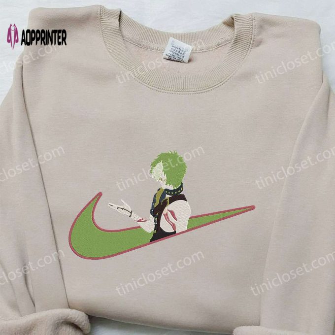 Ikoma x Nike Swoosh Anime Hoodie & Koutetsujou Embroidered Shirt – Unique Nike Inspired Apparel