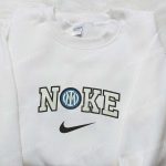 Inter Milan x Nike Embroidered Sweatshirt: Football Club Shirt Nike Inspired Design