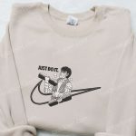 Ippo Makunouchi x Nike Swoosh Anime Tshirt: Hajime no Ippo Embroidered Shirt Nike Inspired – Shop Now!