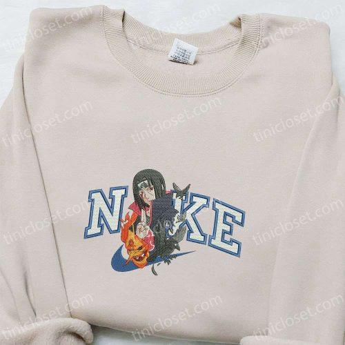 Itachi Uchiha Naruto Anime Embroidered Shirt: Stylish & Authentic Collectible – Limited Stock!