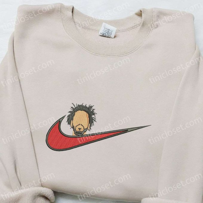 J Cole x Nike Swoosh Embroidered Shirt – Celebrity & Nike Inspired Design